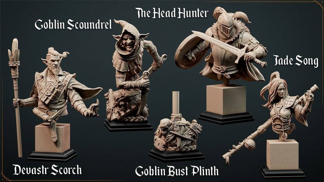Fantasy Busts for Painting and Display Etsy UK
