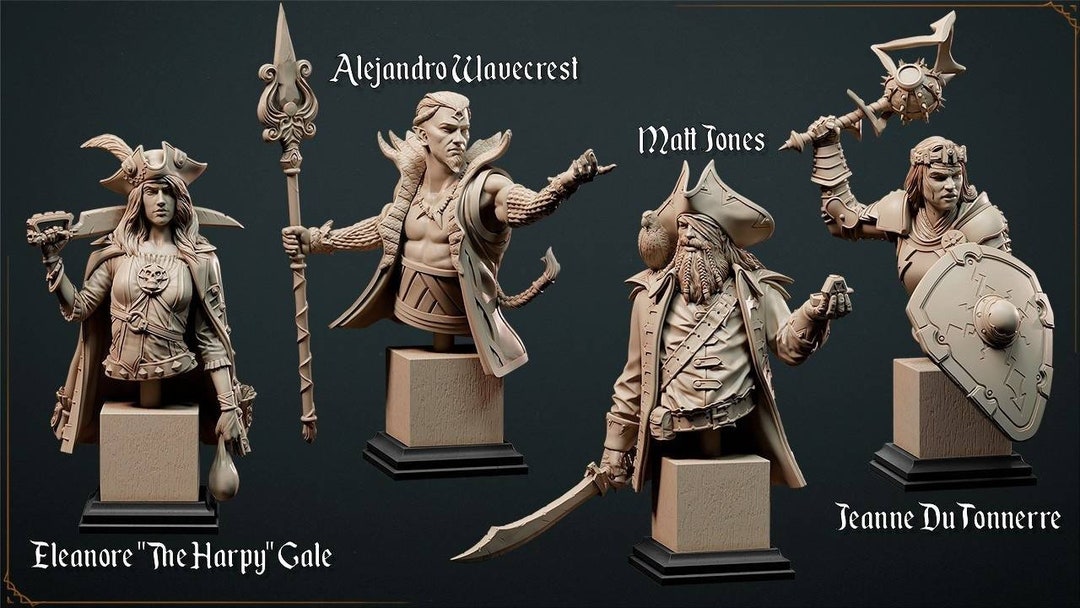 Fantasy Busts for Painting and Display Etsy UK