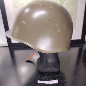 Used Army Steel Helmet (Size:Unknown) | FREE US Shipping! (Helmet 8)