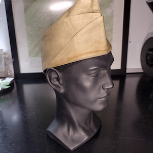 WW2 US Military Issue Garrison Cap (Size: Unknown) | FREE Shipping!
