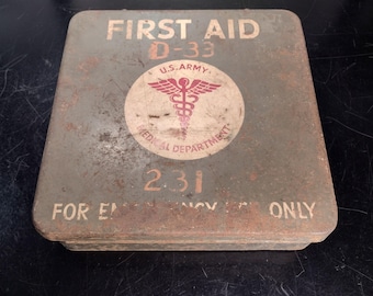 US Army First Aid Kit WW2 Era - Etsy