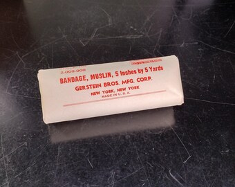 WW2 New Sealed US Military Gauze Bandage Muslin (5 Inches by 5 Yards) | FREE Us Shipping!