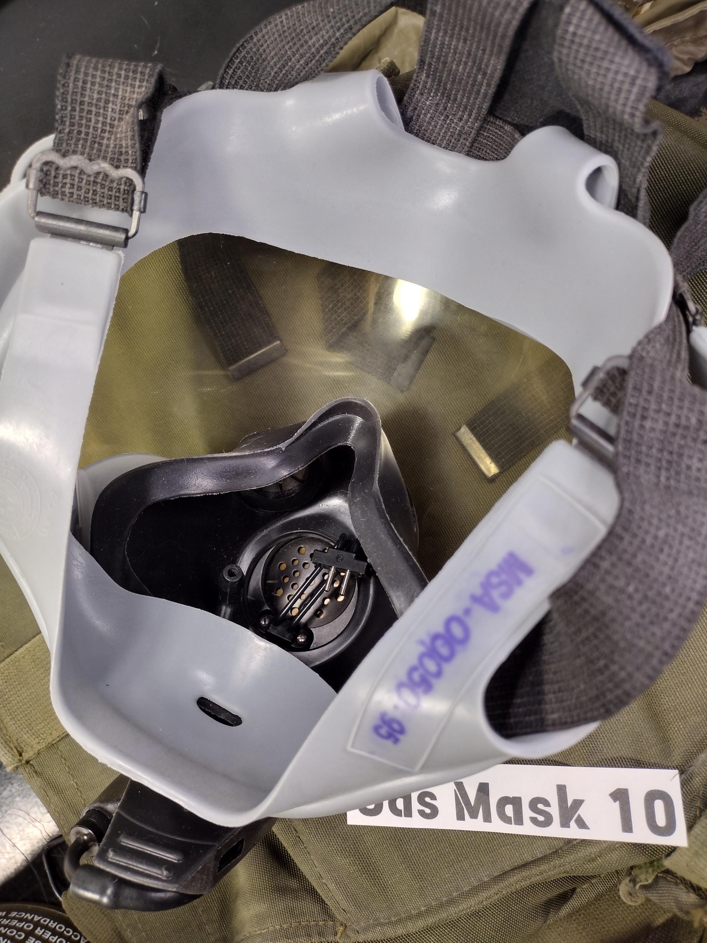 MSA Millennium Gas Mask With New Filter, Bag, & Protection Hood