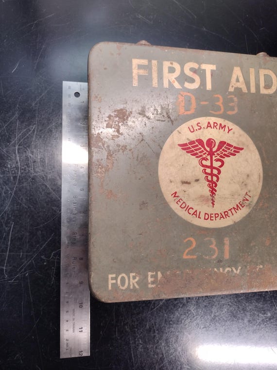 US MILITARY First Aid Kit Box , Complete | eBay