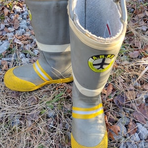 Military Aircraft Rescue Fire Fighter Boots (Size 11 Wide - A.R.F.F.) | Military Surplus