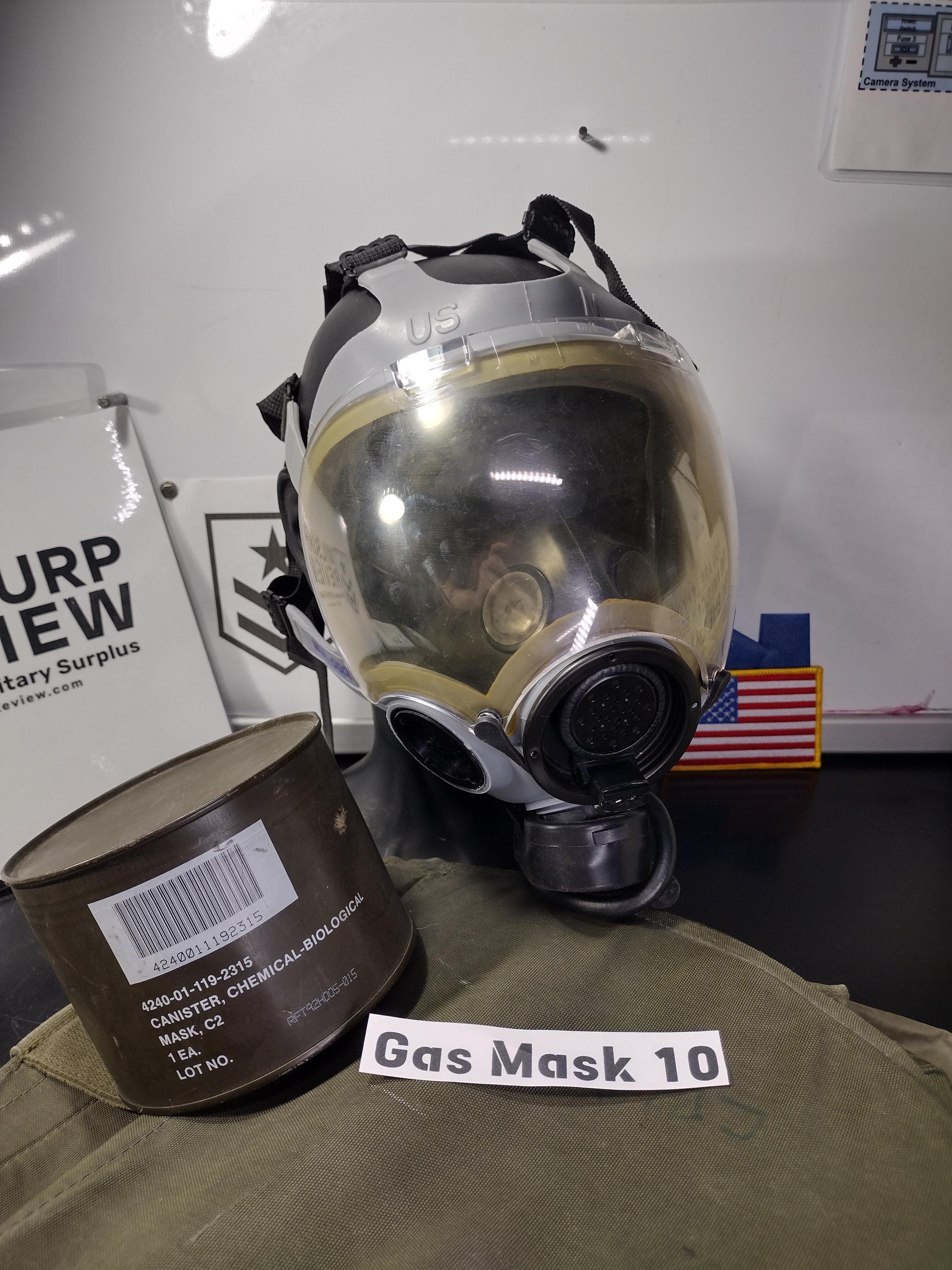 MSA Millennium Gas Mask With New Filter, Bag, & Protection