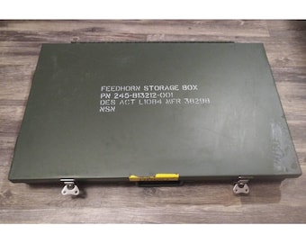 Military metal case heavy duty with padding | free us shipping! | u.s. army surplus padded box