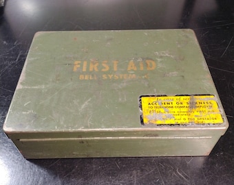 First Aid Kit Metal Case By Bell Systems | FREE Shipping!
