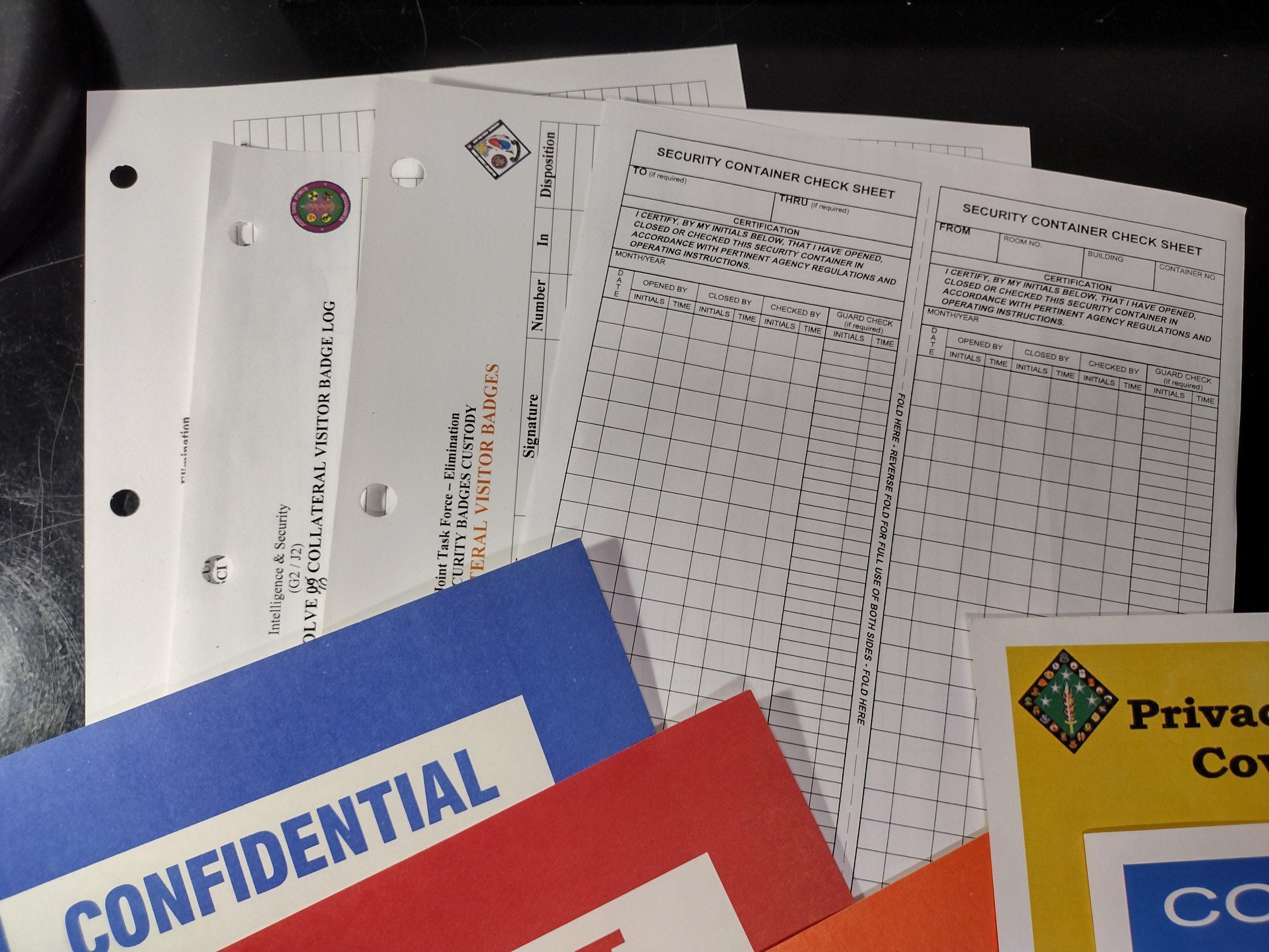 Secret Document Example US Government/military Top Secret Document Sheet Bundle | FREE US ...
