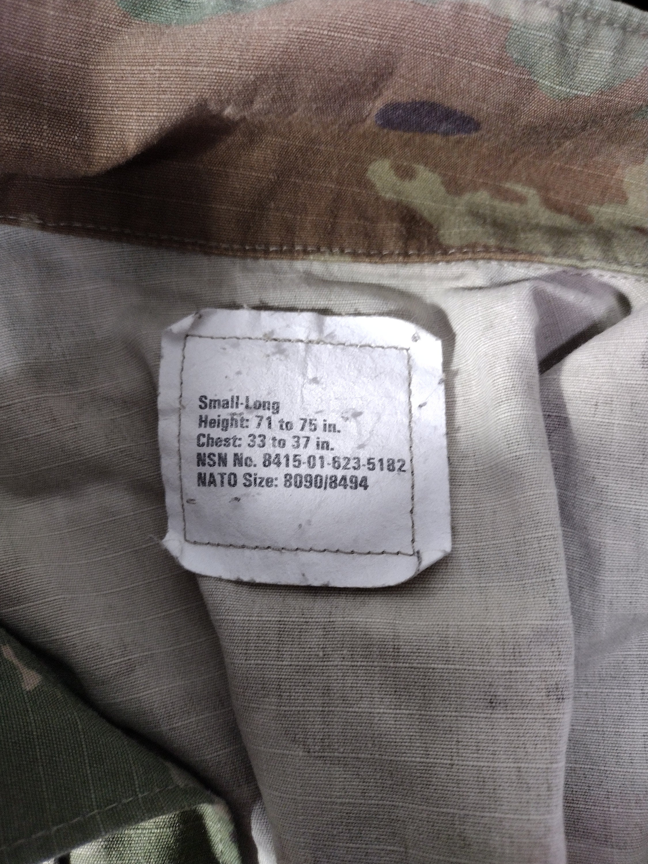 US Army Multicam Insect Repelling Combat Jacket - Etsy