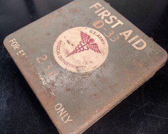 US Army First Aid Kit Box 米軍 ミリタリー ステンシル US Army First Aid Kit Box 米軍 ミリタリー ステンシル US