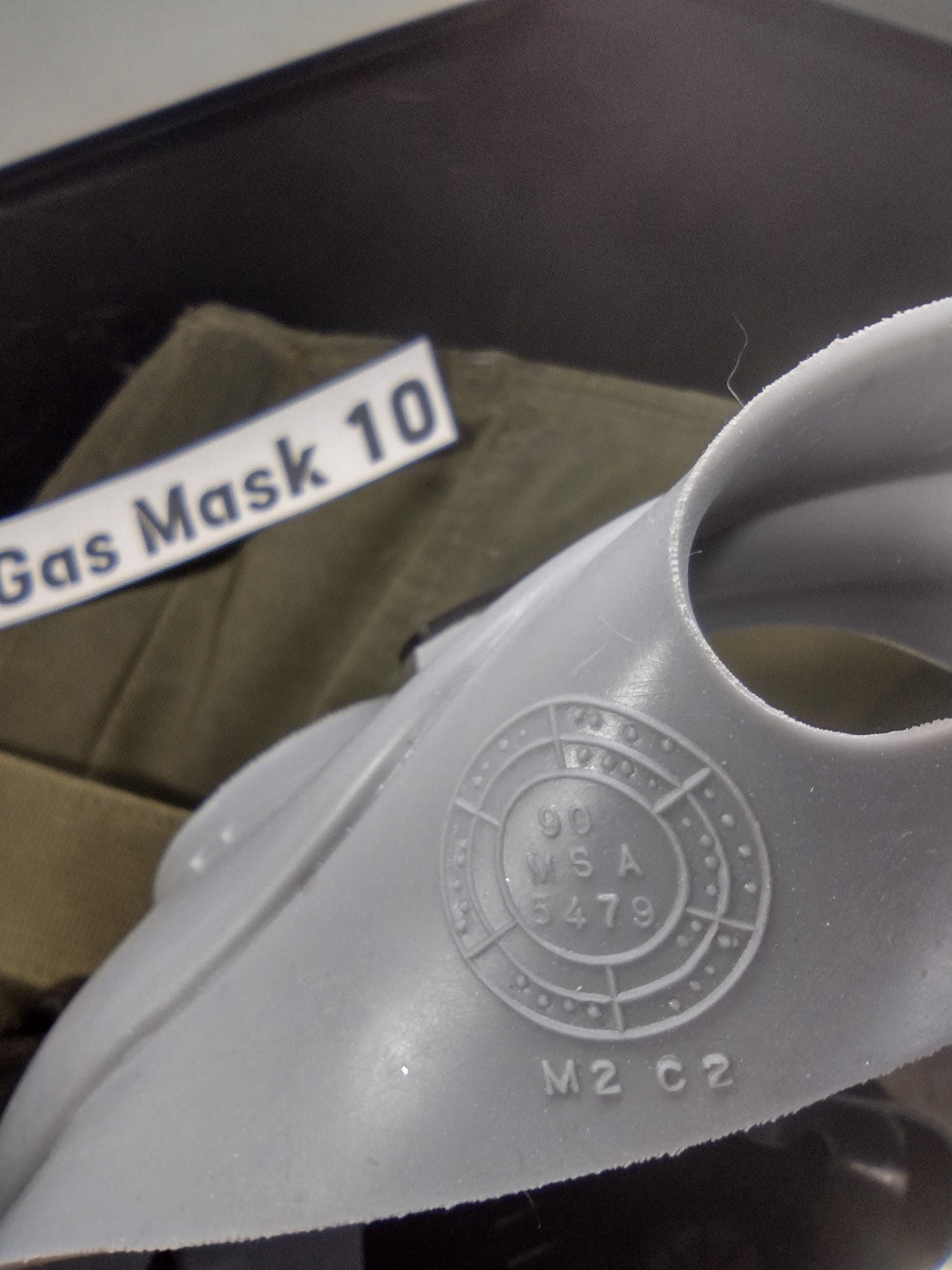 MSA Millennium Gas Mask With New Filter, Bag, & Protection Hood