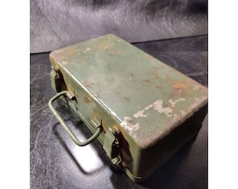 Vintage US Military First Aid Kit w/ Contents by Bell Systems | US Army surplus military surplus medkit first aid kit