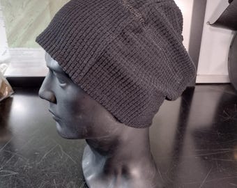 Black Fleece Hat/Cap Waffle style | FREE US Shipping!