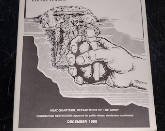 US Army Grenades and Pyrotechnic Signals Vintage Ephemera Pamphlet Booklet (1988 FM-23-30)