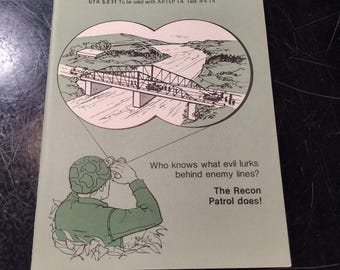 US Army Recon Patrol Ephemera Pamphlet Booklet From 1981 (GTA 5-2-11) | FREE Us Shipping!