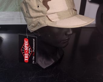 NEW US Army Issued Desert Camo Combat Cap (Size: 6 3/4) | FREE Us Shipping!