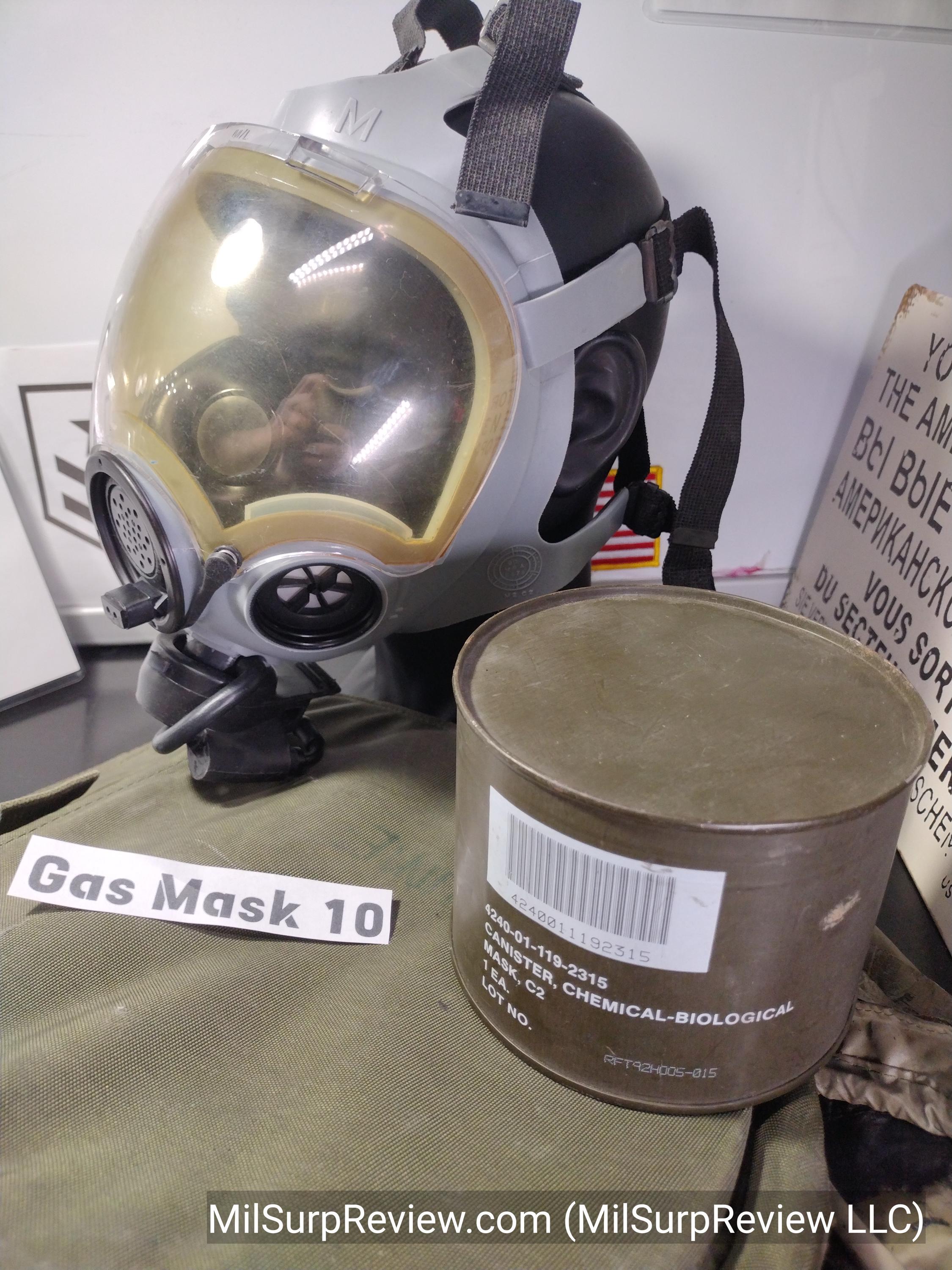 MSA Millennium Gas Mask With New Filter, Bag, & Protection Hood