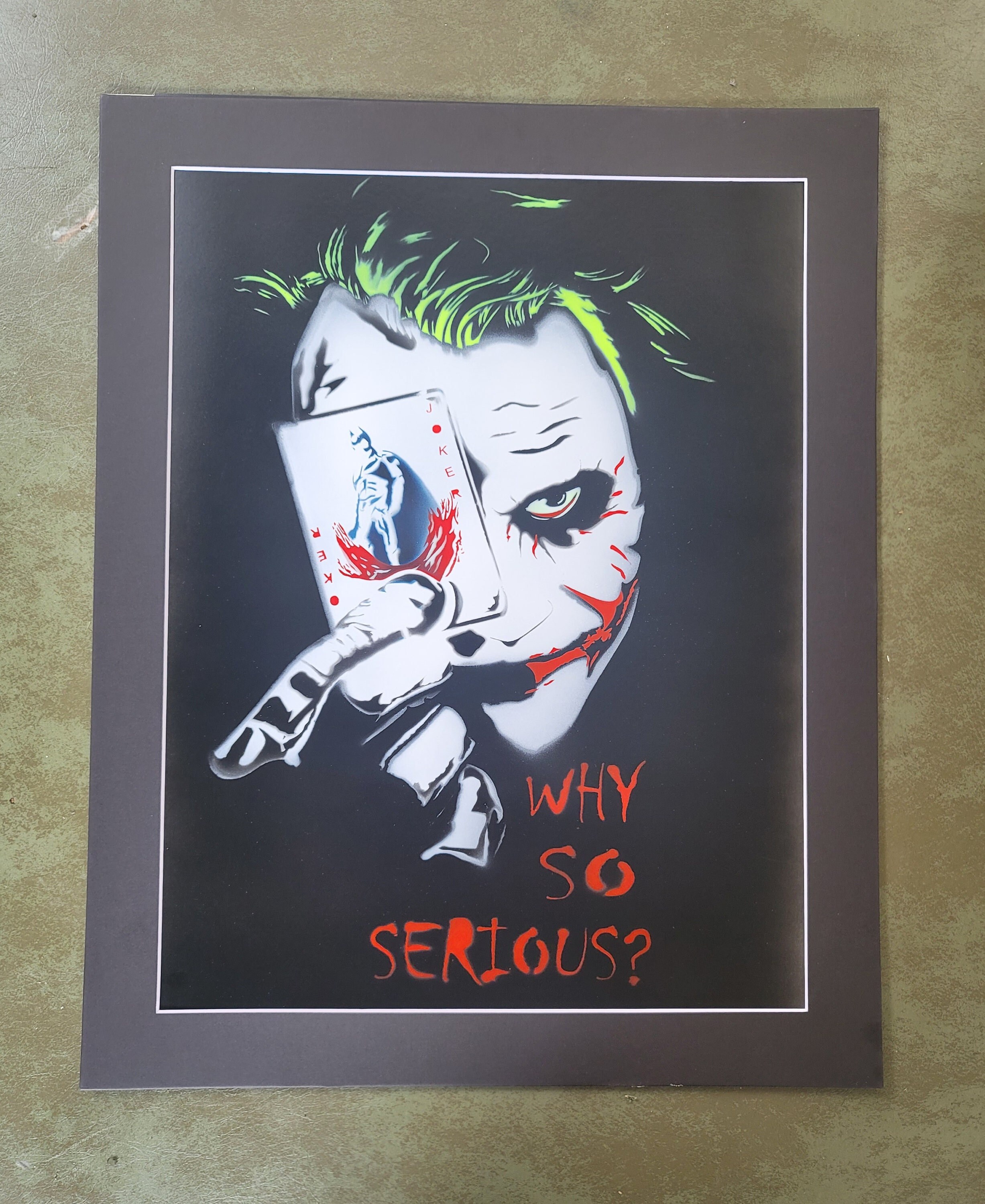 Joker Spray Paint Art Etsy