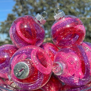 Valentine's Day Ornaments, Valentines Day Decorations, Pink & Purple Tree Hanging Ornaments Home Decor