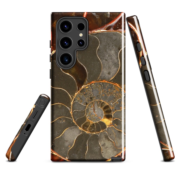 Canadian Ammonite Ammolite Gemstone Abstract Tough case for Samsung®