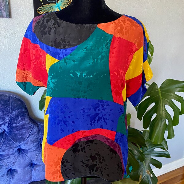 90s Color Block - Etsy