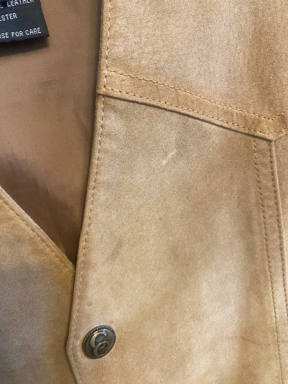 Vintage Cripple Creek Leather Vest, Vintage Weste… - image 6