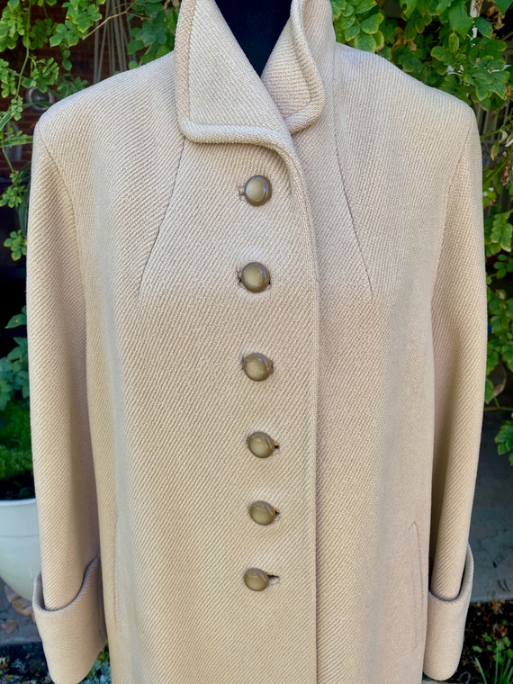 Vintage Wool Coat Camel Wool Coat Loomed by Wyandotte Etsy