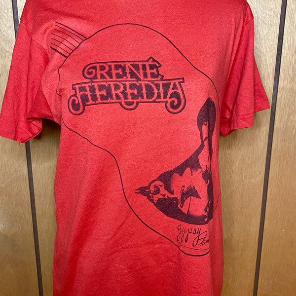 Vintage Rene Heredia Single Stitch T-Shirt, 1980's Vintage Rene Heredia Gypsy Flamenco Single Stitch T-Shirt