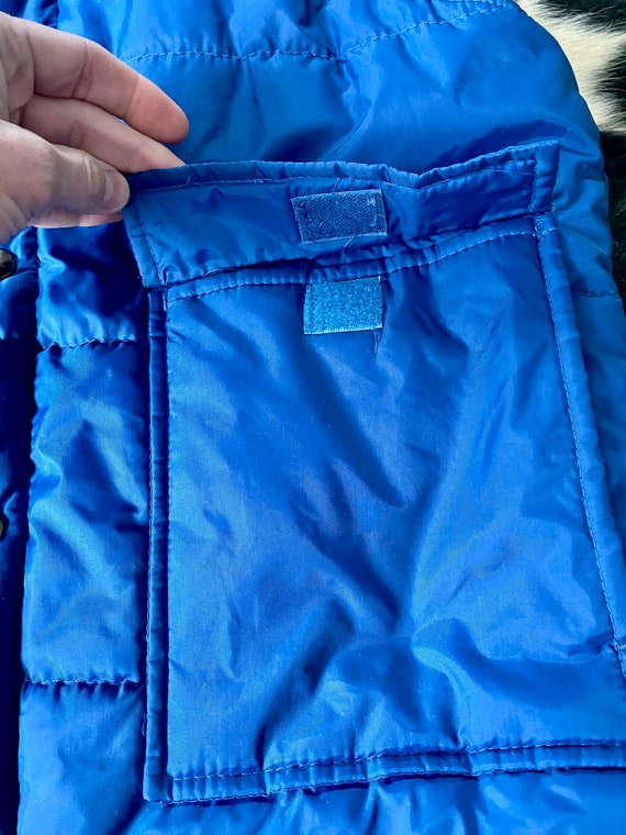 90's Vintage Weather Breaker Puffer Vest, Navy Bl… - image 5