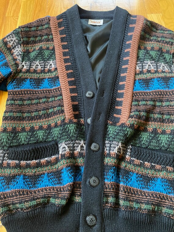 1970's Vintage Tundra Button Down Sweater, Vintag… - image 6