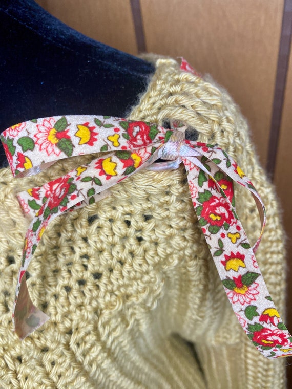 Handmade Vintage Crochet Sweater Dress - image 2