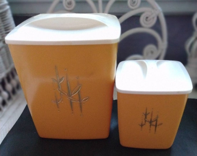Retro Mustard Yellow Canisters Etsy