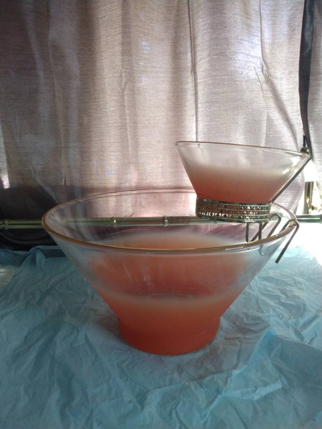 Vintage Blendo Chip and Dip Set With Gold Dip Holder in a Etsy