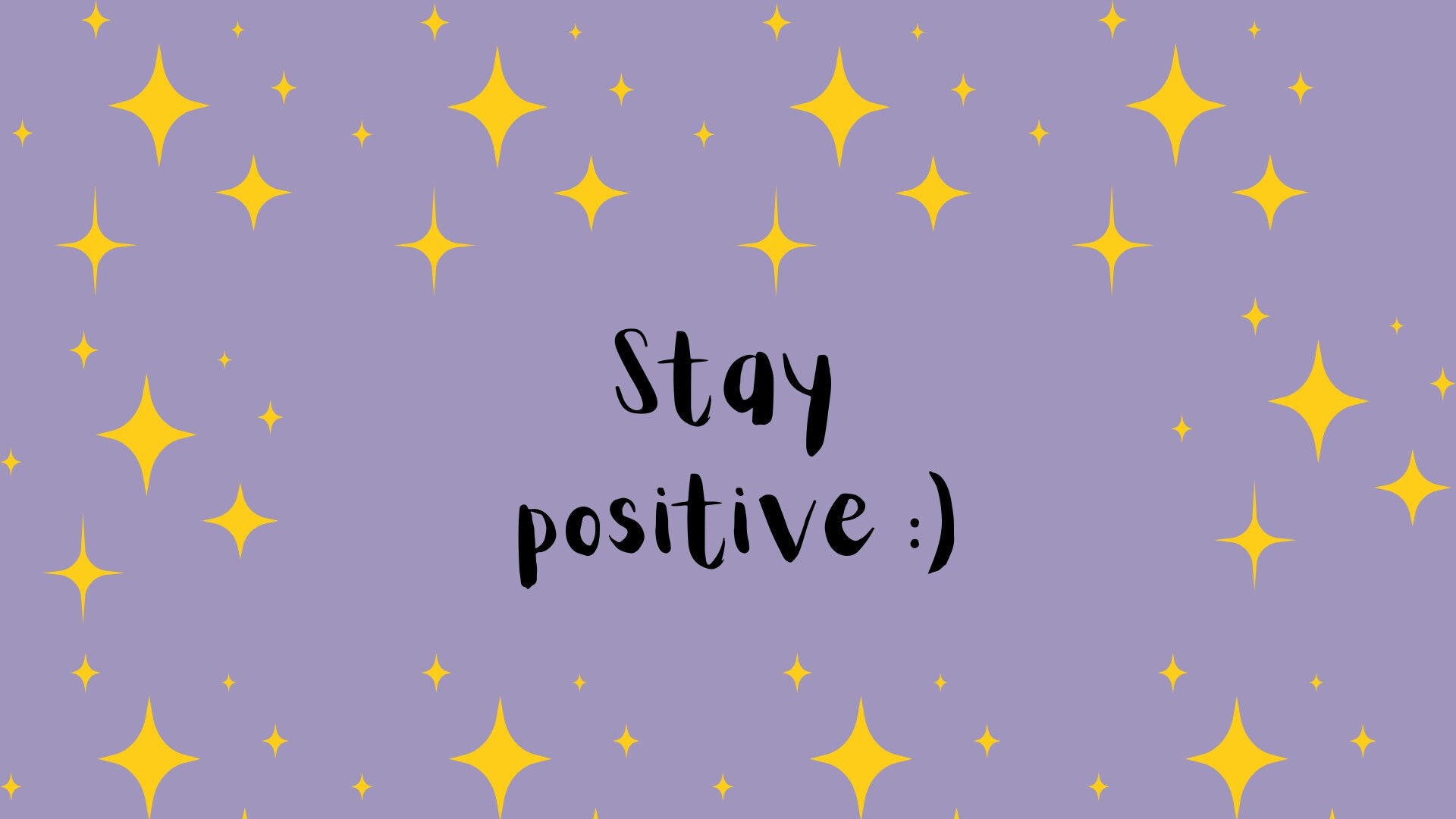 Purple Wallpaper stay Positive Desktop Wallpaper - Etsy