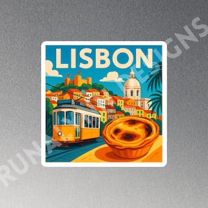 Lisbon Fridge Magnet: Portugal Travel Souvenir