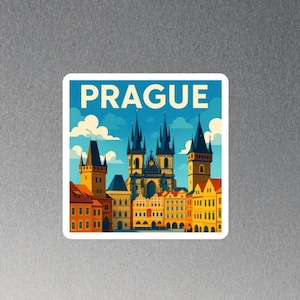 Kühlschrankmagnet Prag: Souvenir Tschechien