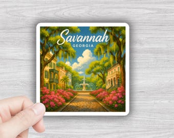 Savannah Georgia Magnet, Forsyth Park Fountain Souvenir