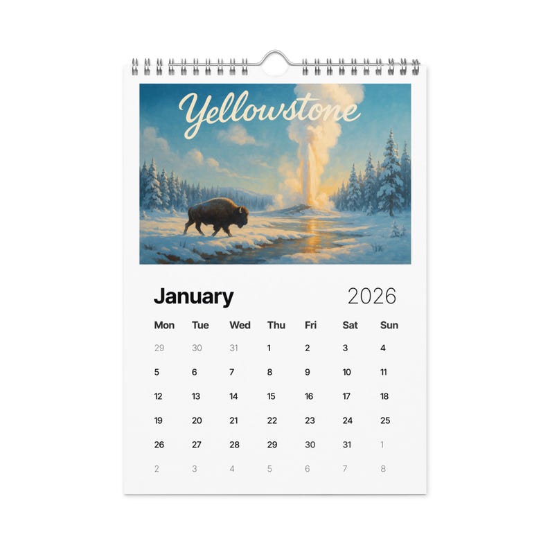 2026 US National Parks Calendar – Vintage Travel Poster Art - Etsy