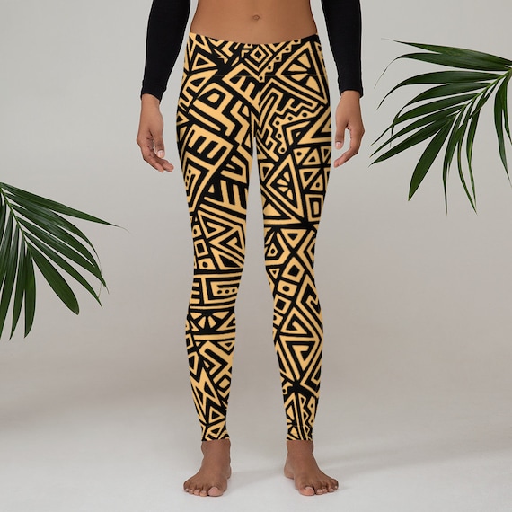 African print yoga pants hotsell