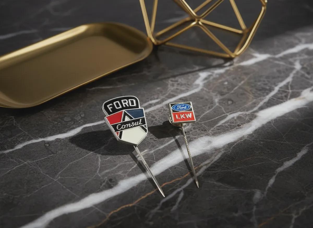 Pin's émaillé Ford – Logo Voiture, Taille 19 Mm X 8,1 Mm, Vintage, Collection