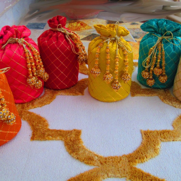 Potli brodé, sacs pour cadeaux de mariage indiens pakistanais, article de mariage Desi, sac à main traditionnel, marque Wow Australie.