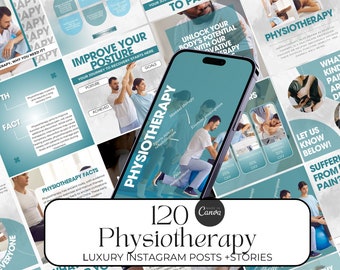 Physical Therapy Instagram Templates, Social Media post for physiotherapists, Chiropractors Instagram Post, Chiropractic, physiotherapy
