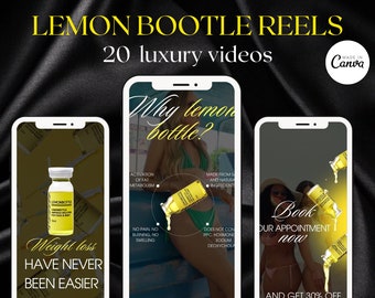 Lemon bottle reels instagram template, Lemon Bottle video, Lemonbottle posts , lemon bottle fat dissolving reels