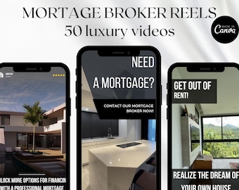 Mortgage Broker Reels Instagram, Mortage loan officer Marketing, Mortgage Lender Reel Video Template, Real Estate video reels