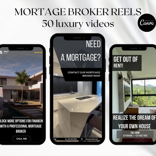 Mortgage Broker Reels Instagram, Mortage loan officer Marketing, Mortgage Lender Reel Video Template, Real Estate video reels