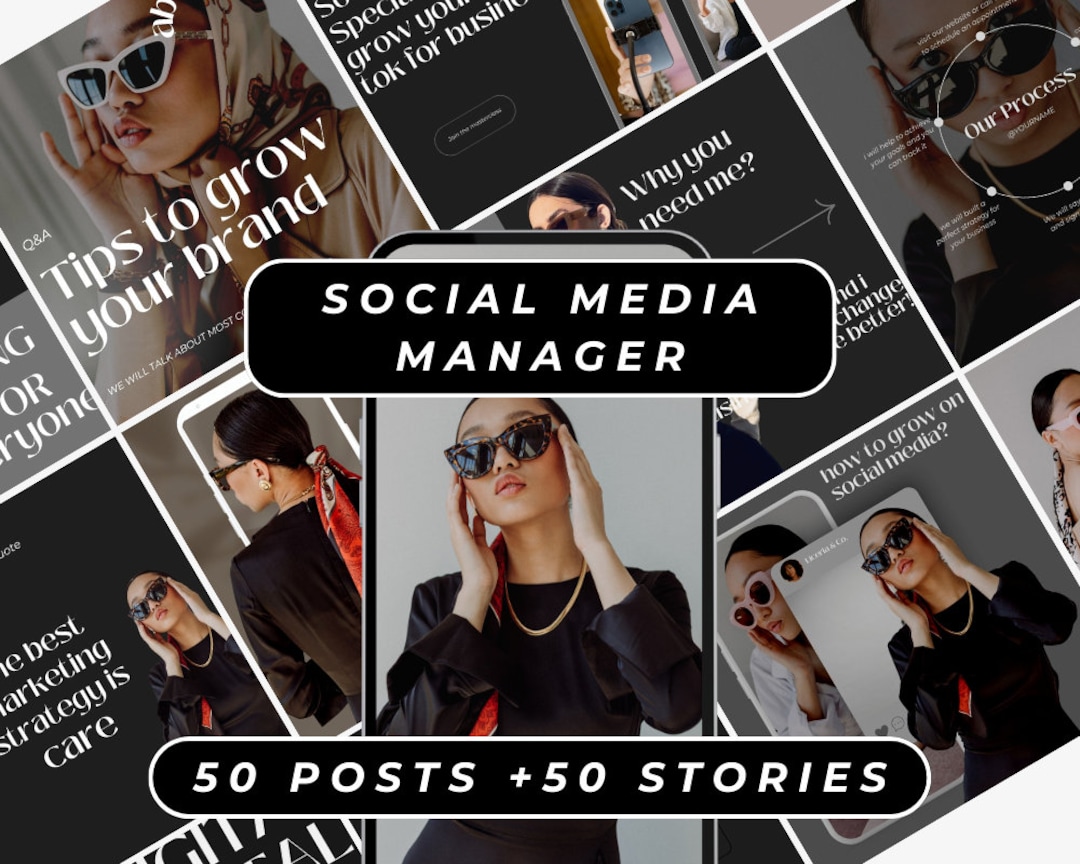 Social Media Manager Instagram Template, Marketing Instagram Marketing