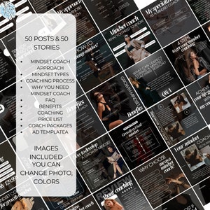 mindset coach instagram templates
