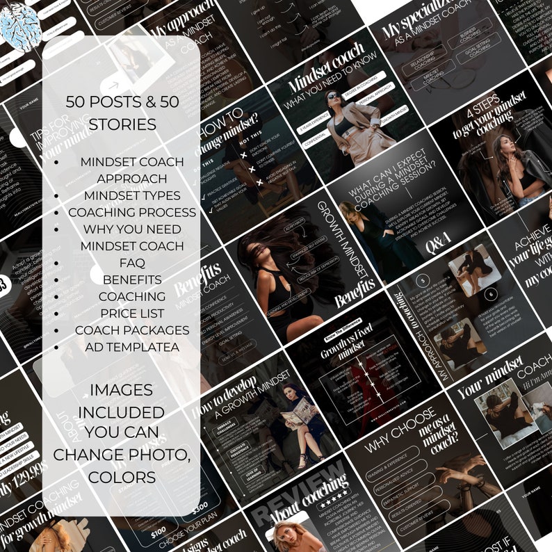 mindset coach instagram templates