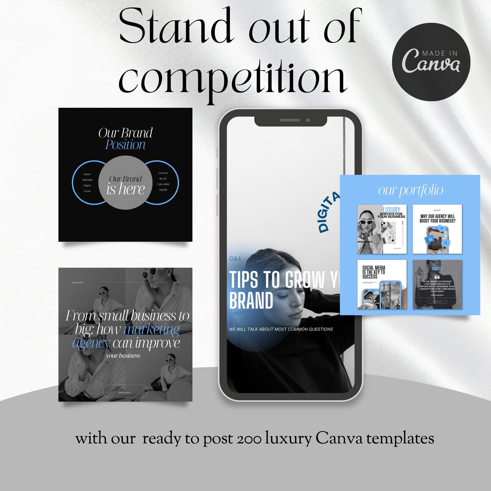200 Digital Marketing Agency Social Media Posts Canva Marketing Agency ...